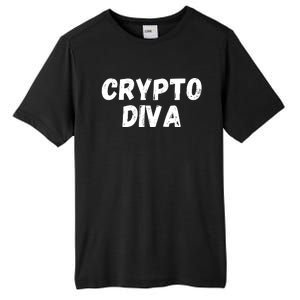 Crypto Diva, Bitcoin Diva, Bitcoin Mom, Plan B, Blockchain Diva Tall Fusion ChromaSoft Performance T-Shirt