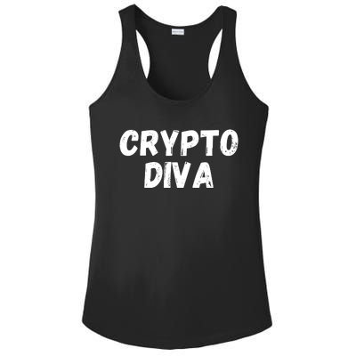 Crypto Diva, Bitcoin Diva, Bitcoin Mom, Plan B, Blockchain Diva Ladies PosiCharge Competitor Racerback Tank