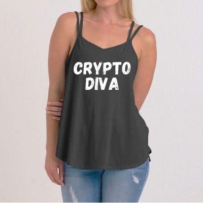 Crypto Diva, Bitcoin Diva, Bitcoin Mom, Plan B, Blockchain Diva Women's Strappy Tank