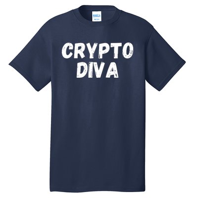 Crypto Diva, Bitcoin Diva, Bitcoin Mom, Plan B, Blockchain Diva Tall T-Shirt