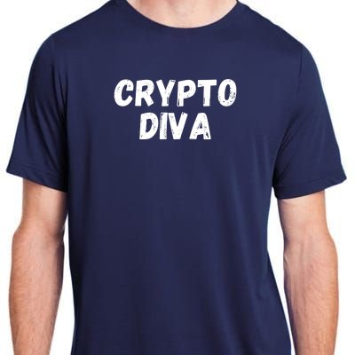 Crypto Diva, Bitcoin Diva, Bitcoin Mom, Plan B, Blockchain Diva Adult ChromaSoft Performance T-Shirt