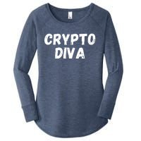 Crypto Diva, Bitcoin Diva, Bitcoin Mom, Plan B, Blockchain Diva Women's Perfect Tri Tunic Long Sleeve Shirt