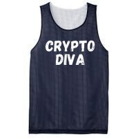 Crypto Diva, Bitcoin Diva, Bitcoin Mom, Plan B, Blockchain Diva Mesh Reversible Basketball Jersey Tank