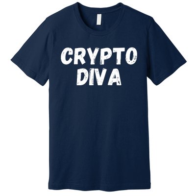 Crypto Diva, Bitcoin Diva, Bitcoin Mom, Plan B, Blockchain Diva Premium T-Shirt