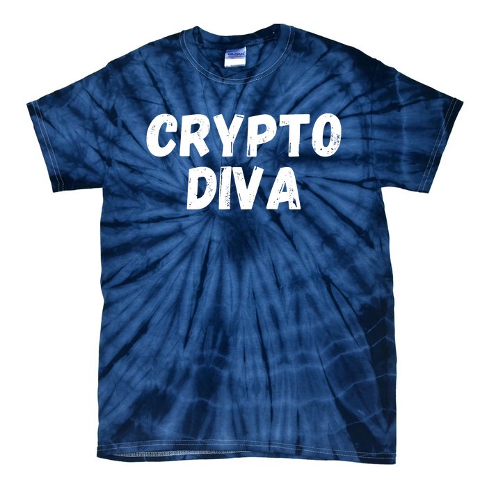 Crypto Diva, Bitcoin Diva, Bitcoin Mom, Plan B, Blockchain Diva Tie-Dye T-Shirt