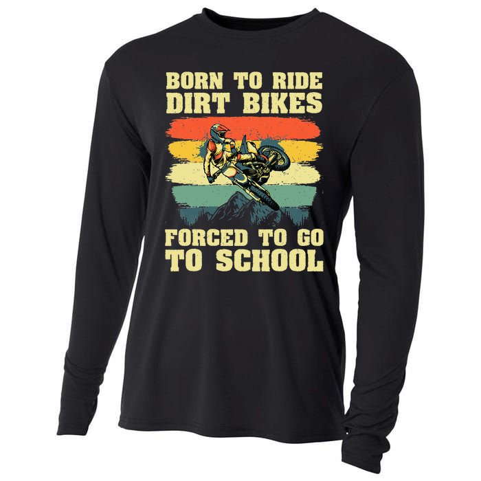 Cool Dirt Bike For Motocross Dirt Bike Lover Cooling Performance Long Sleeve Crew