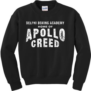 Creed Delphi Boxing Academy Home Of Apollo Creed Logo Kids Sweatshirt