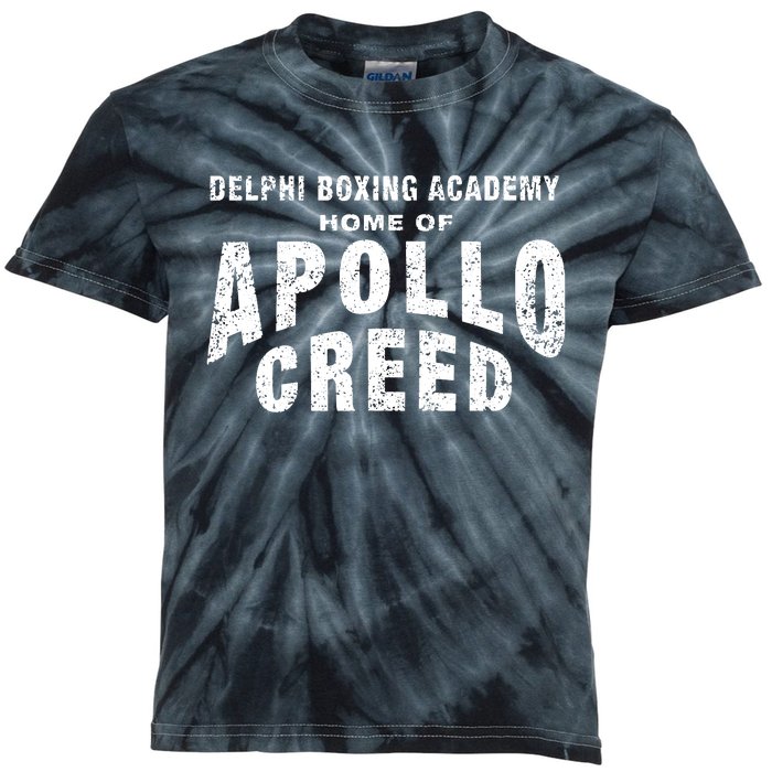 Creed Delphi Boxing Academy Home Of Apollo Creed Logo Kids Tie-Dye T-Shirt