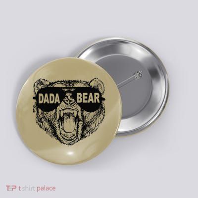 Cool Dada Bear Gift For Father Day Button