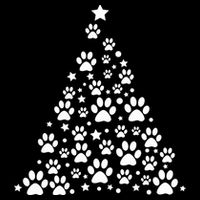 Christmas Dog Bone And Paw Tree Sweatshirt Youth Performance Sprint T-Shirt