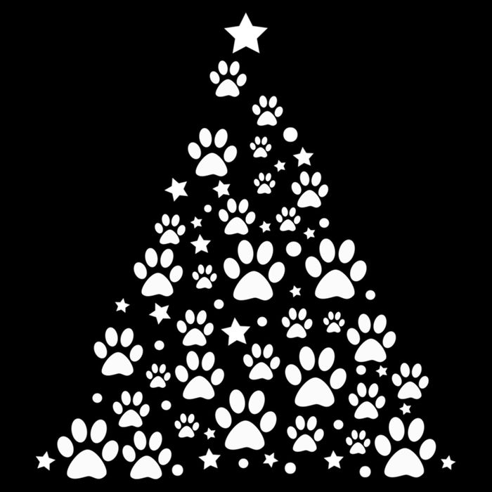Christmas Dog Bone And Paw Tree Sweatshirt Youth Performance Sprint T-Shirt
