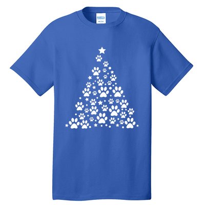 Christmas Dog Bone And Paw Tree Sweatshirt Tall T-Shirt