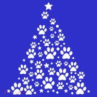 Christmas Dog Bone And Paw Tree Sweatshirt Tall T-Shirt