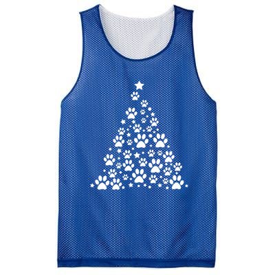 Christmas Dog Bone And Paw Tree Sweatshirt Mesh Reversible Basketball Jersey Tank