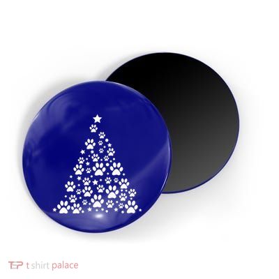 Christmas Dog Bone And Paw Tree Sweatshirt Magnet