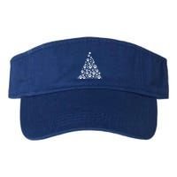 Christmas Dog Bone And Paw Tree Sweatshirt Visor