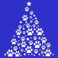 Christmas Dog Bone And Paw Tree Sweatshirt Short Acrylic Beanie