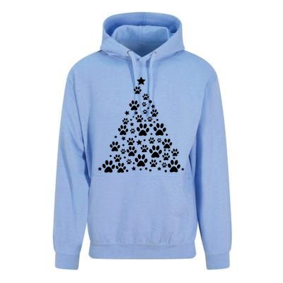 Christmas Dog Bone And Paw Tree Sweatshirt Unisex Surf Hoodie