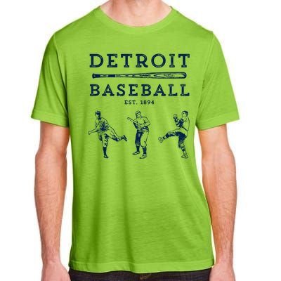 Classic Detroit Baseball Fan Retro Funny Gift Adult ChromaSoft Performance T-Shirt