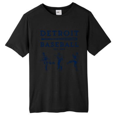 Classic Detroit Baseball Fan Retro Funny Gift Tall Fusion ChromaSoft Performance T-Shirt