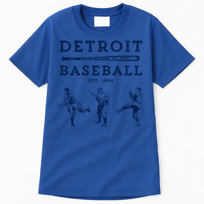 Classic Detroit Baseball Fan Retro Funny Gift Tall T-Shirt