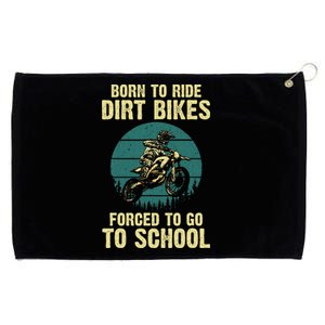 Cute Dirt Bike Art For Women Motorcycle Dirtbike Grommeted Golf Towel