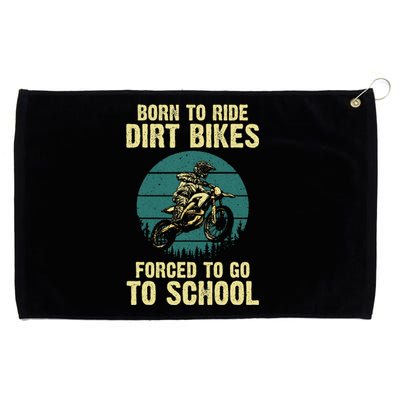 Cute Dirt Bike Art For Women Motorcycle Dirtbike Grommeted Golf Towel