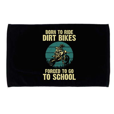 Cute Dirt Bike Art For Women Motorcycle Dirtbike Microfiber Hand Towel