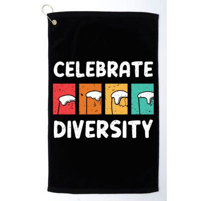 Celebrate Diversity Beer Ing Craft Brewery Great Gift Golf Towel
