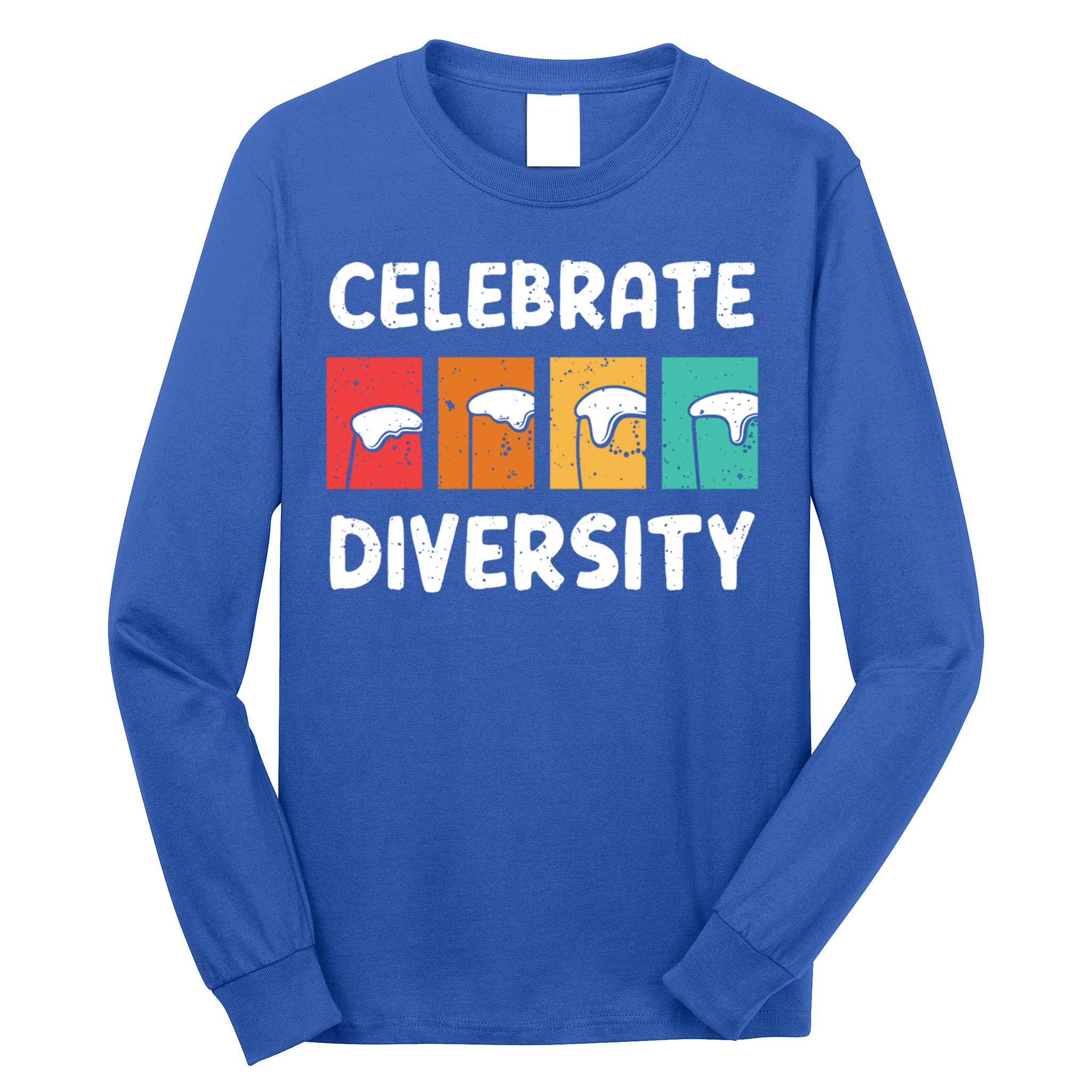 Celebrate Diversity Beer Ing Craft Brewery Great Gift Long Sleeve Shirt