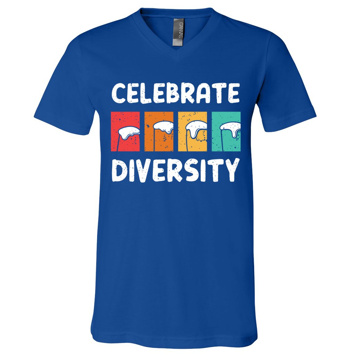 Celebrate Diversity Beer Ing Craft Brewery Great Gift V-Neck T-Shirt