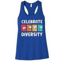 Celebrate Diversity Beer Ing Craft Brewery Great Gift Women's Racerback Tank