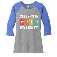 Celebrate Diversity Beer Ing Craft Brewery Great Gift Women's Tri-Blend 3/4-Sleeve Raglan Shirt