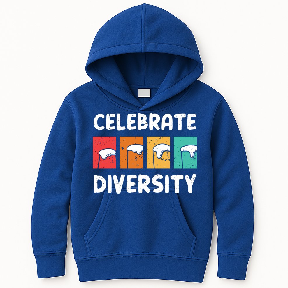 Celebrate Diversity Beer Ing Craft Brewery Great Gift Kids Hoodie