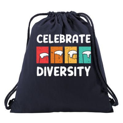 Celebrate Diversity Beer Ing Craft Brewery Great Gift Drawstring Bag