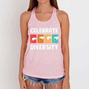 Celebrate Diversity Beer Ing Craft Brewery Great Gift Women's Knotted Racerback Tank