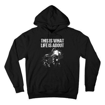 Cute Dirt Bike Art For Men Father Dirtbike Motorcycle Lovers Hoodie