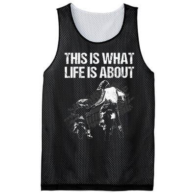 Cute Dirt Bike Art For Men Father Dirtbike Motorcycle Lovers Mesh Reversible Basketball Jersey Tank