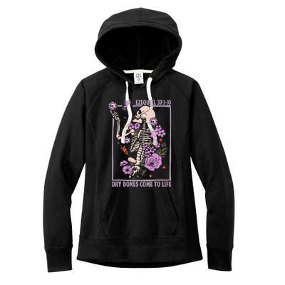 Christian Dry Bones Come To Life Women's Fleece Hoodie