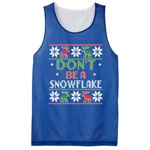 Christmas DonT Be A Snowflake Ugly Funny Protrump Meaningful Gift Mesh Reversible Basketball Jersey Tank