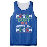 Christmas DonT Be A Snowflake Ugly Funny Protrump Meaningful Gift Mesh Reversible Basketball Jersey Tank