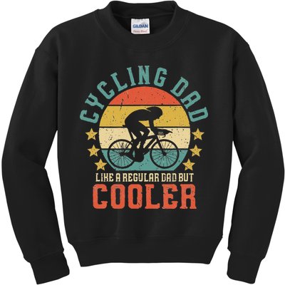 Cycling Dad Bike Rider & Cyclist Fathers Day Kids Sweatshirt