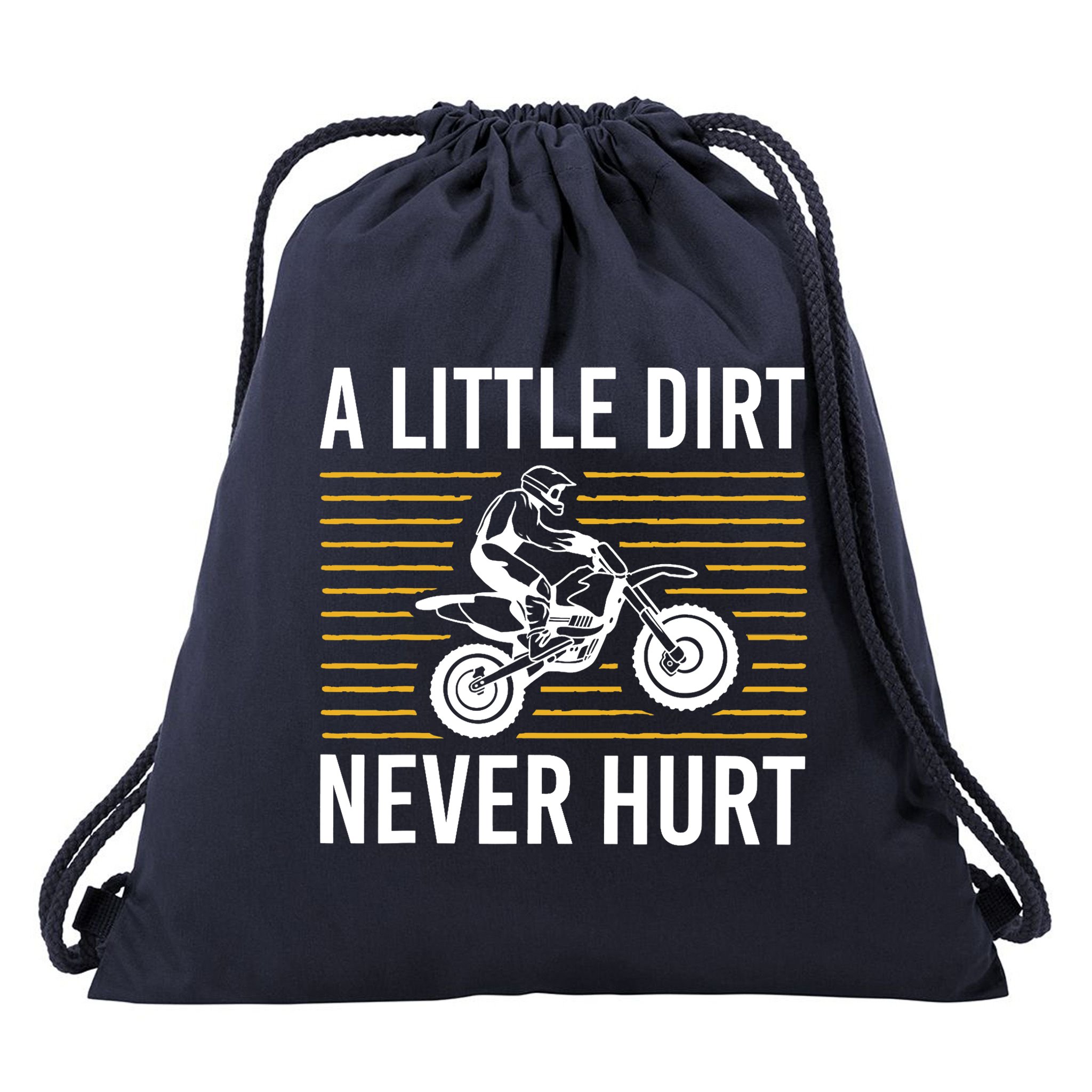 Cool Dirt Bike Art Dirtbike Motorcycle Bike Racing Drawstring Bag