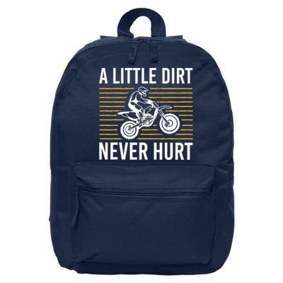 Cool Dirt Bike Art Dirtbike Motorcycle Bike Racing 16 in Basic Backpack