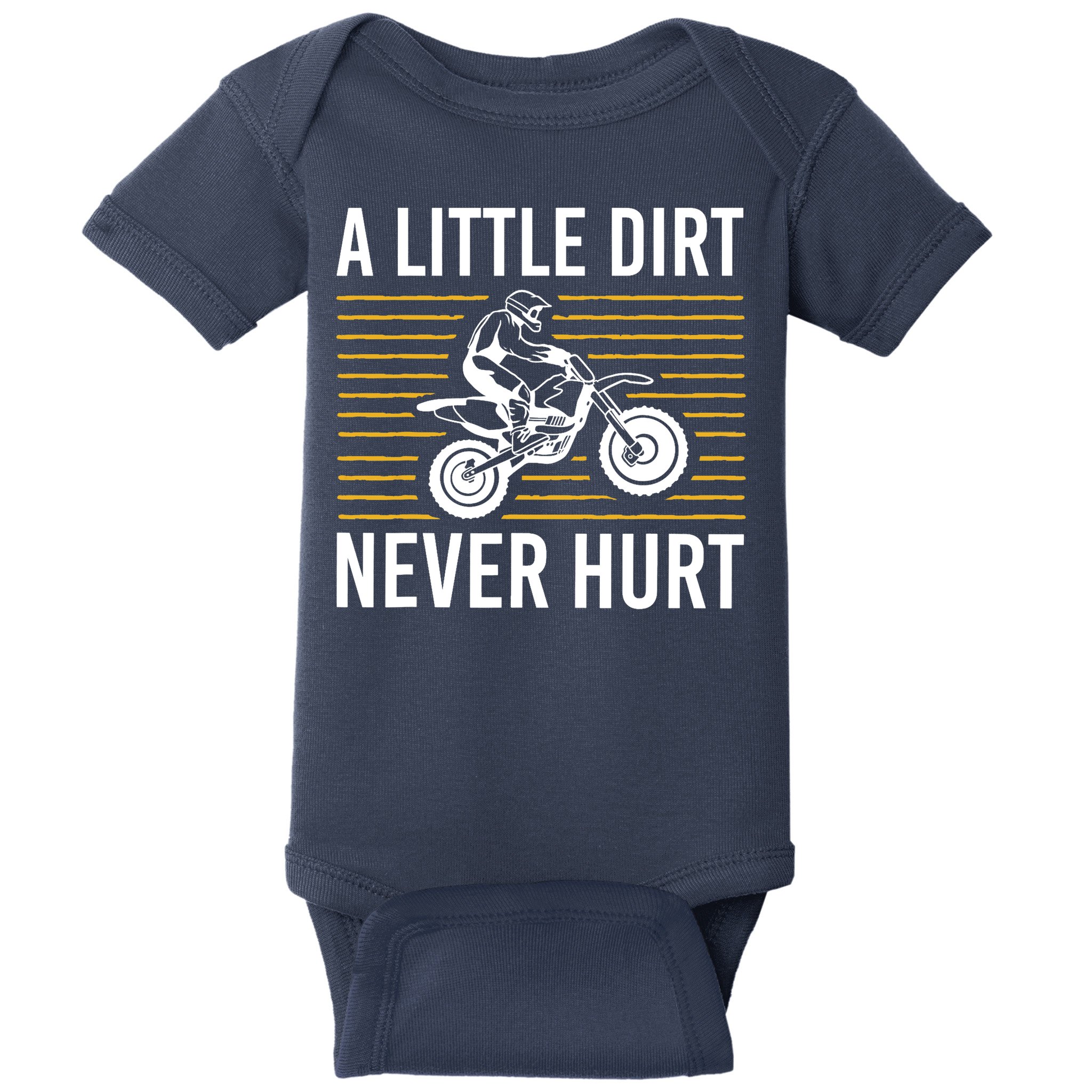 Cool Dirt Bike Art Dirtbike Motorcycle Bike Racing Baby Bodysuit