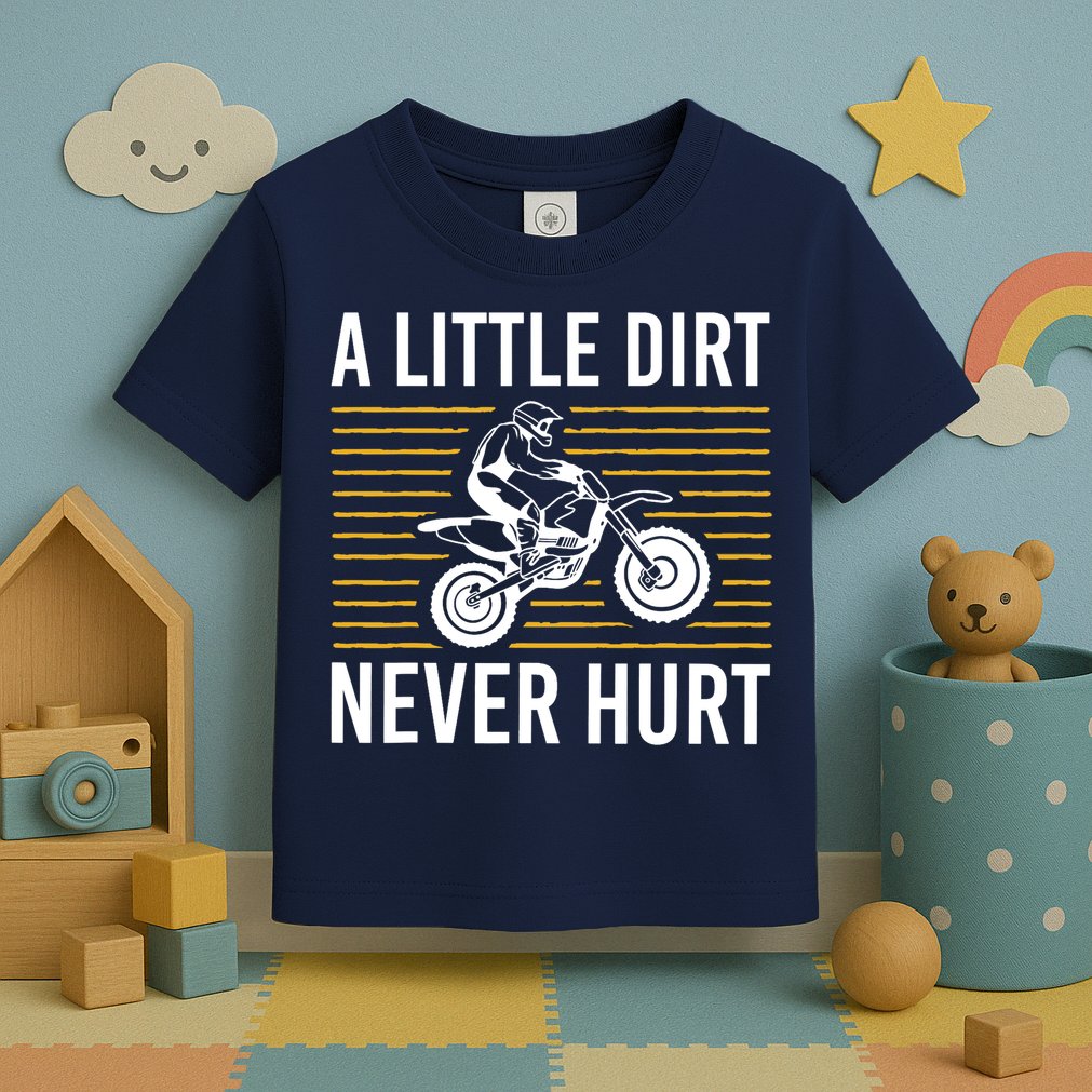 Cool Dirt Bike Art Dirtbike Motorcycle Bike Racing Toddler T-Shirt