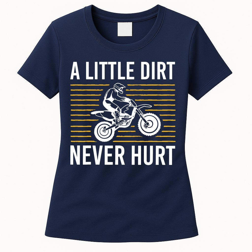 Cool Dirt Bike Art Dirtbike Motorcycle Bike Racing Womens T-Shirt