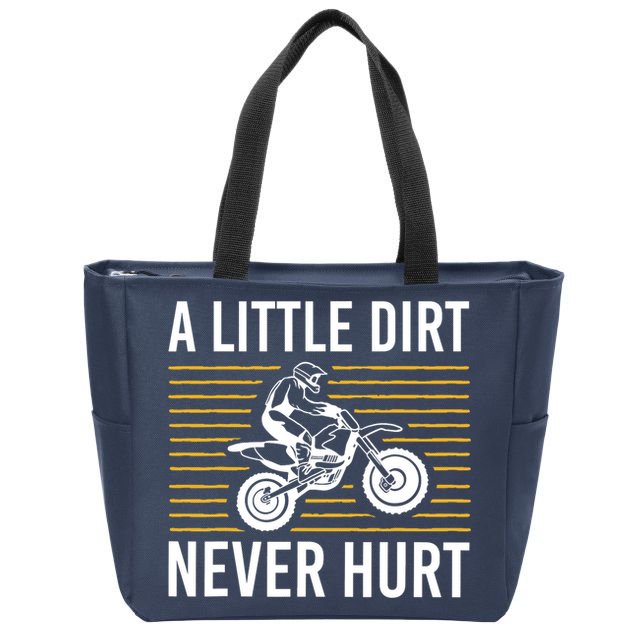 Cool Dirt Bike Art Dirtbike Motorcycle Bike Racing Zip Tote Bag