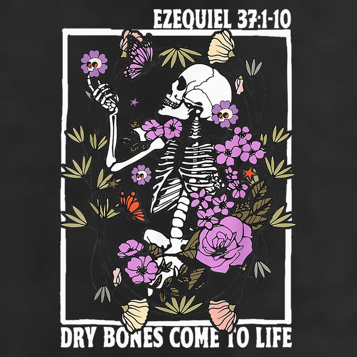 Christian Dry Bones Come To Life Floral Skeleton Cool Comfort Performance Bucket Hat