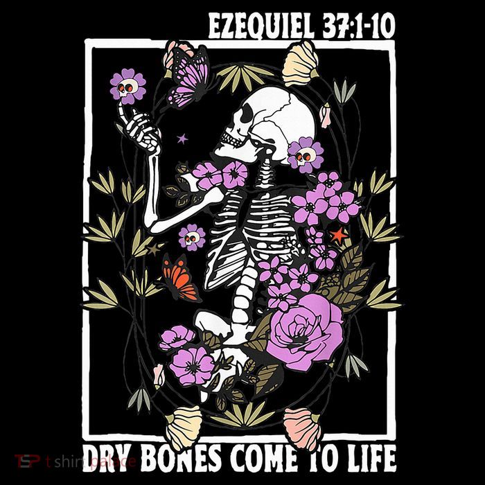 Christian Dry Bones Come To Life Floral Skeleton Impact Tech Backpack
